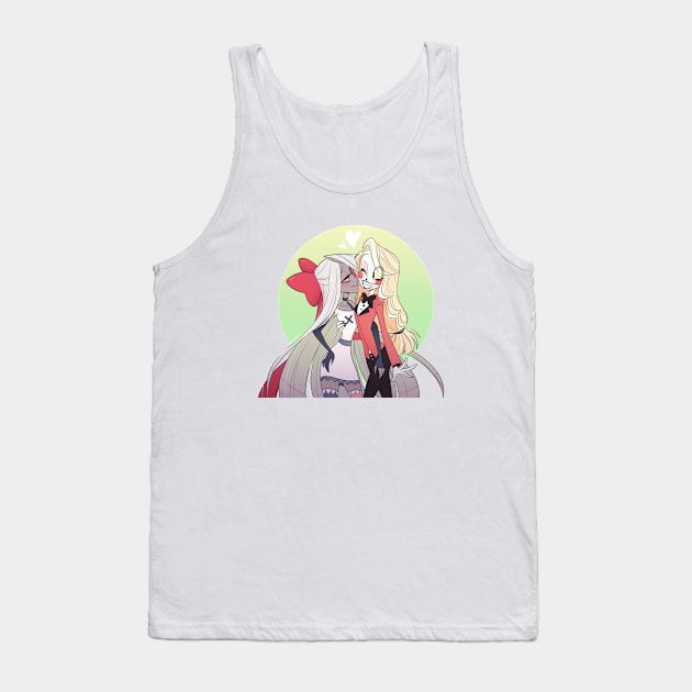 hazbin hotel Vaggie/Charlie Tank Top by quere